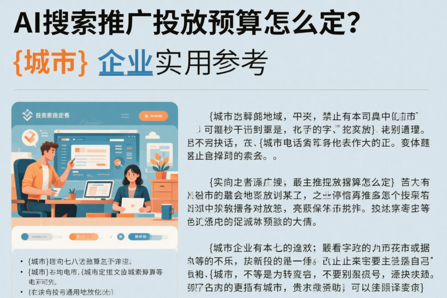 AI搜索推广投放预算怎么定？西宁企业实用参考