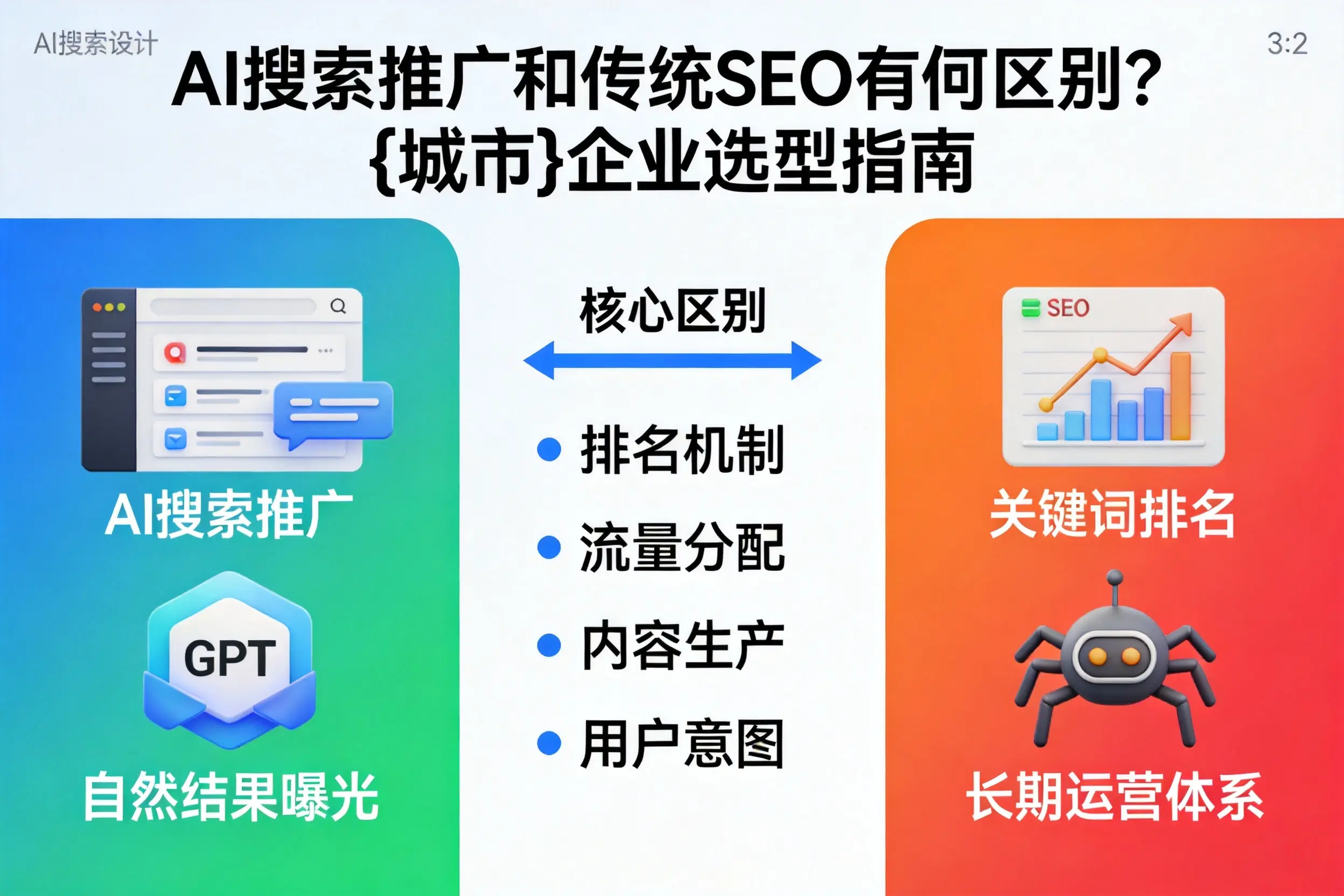 AI搜索推广和传统SEO有何区别？西宁企业选型指南