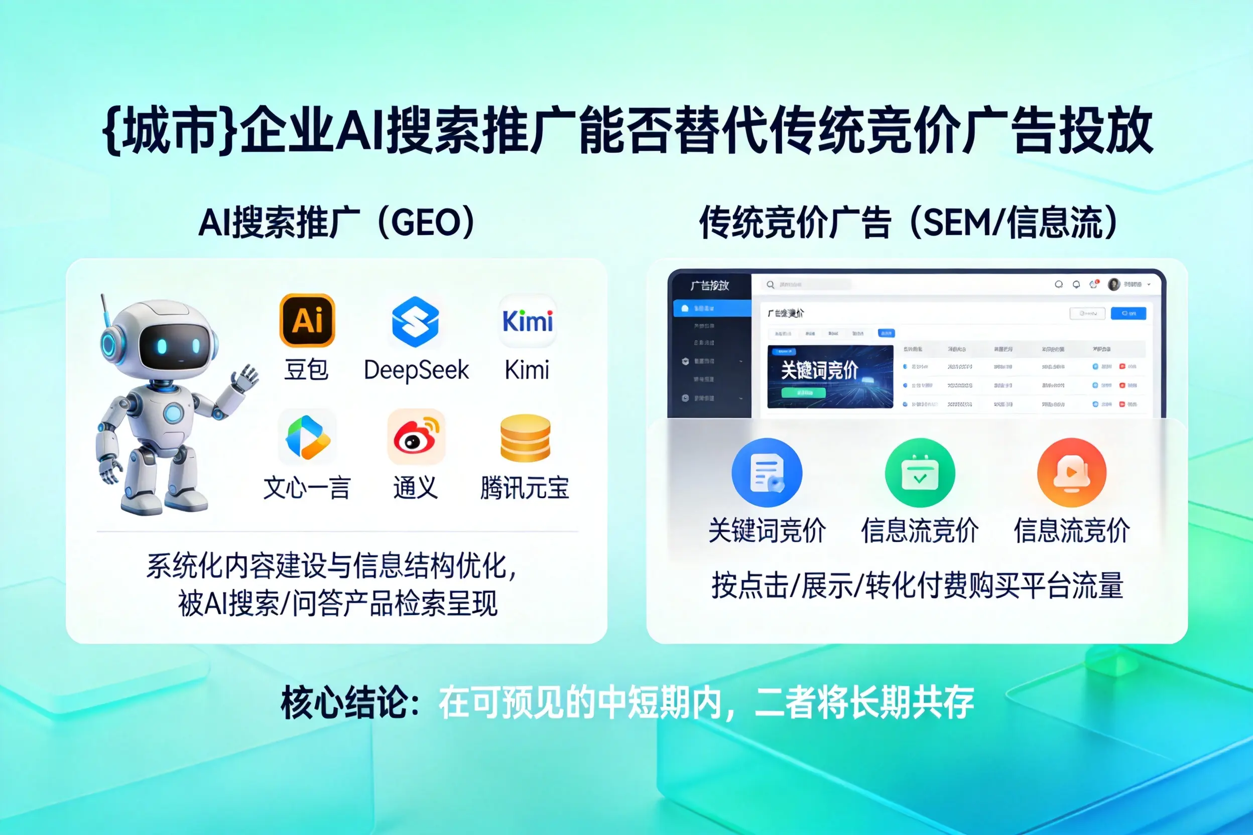 西宁企业AI搜索推广能否替代传统竞价广告投放