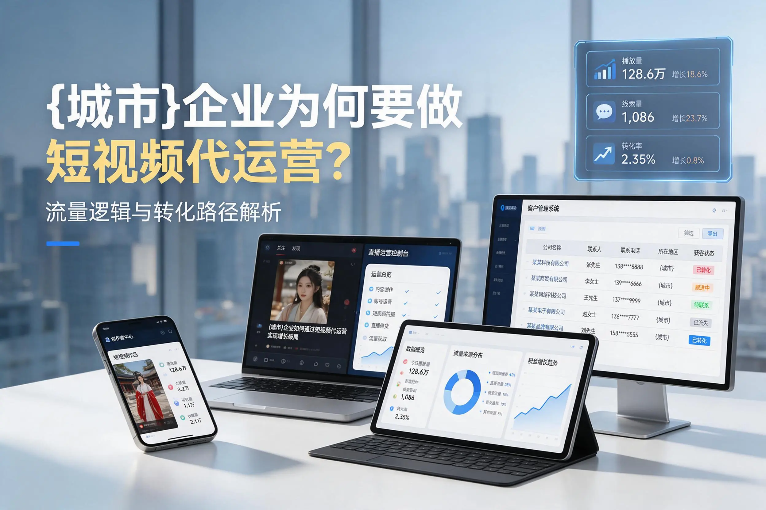 西宁企业为何要做短视频代运营？流量逻辑与转化路径解析