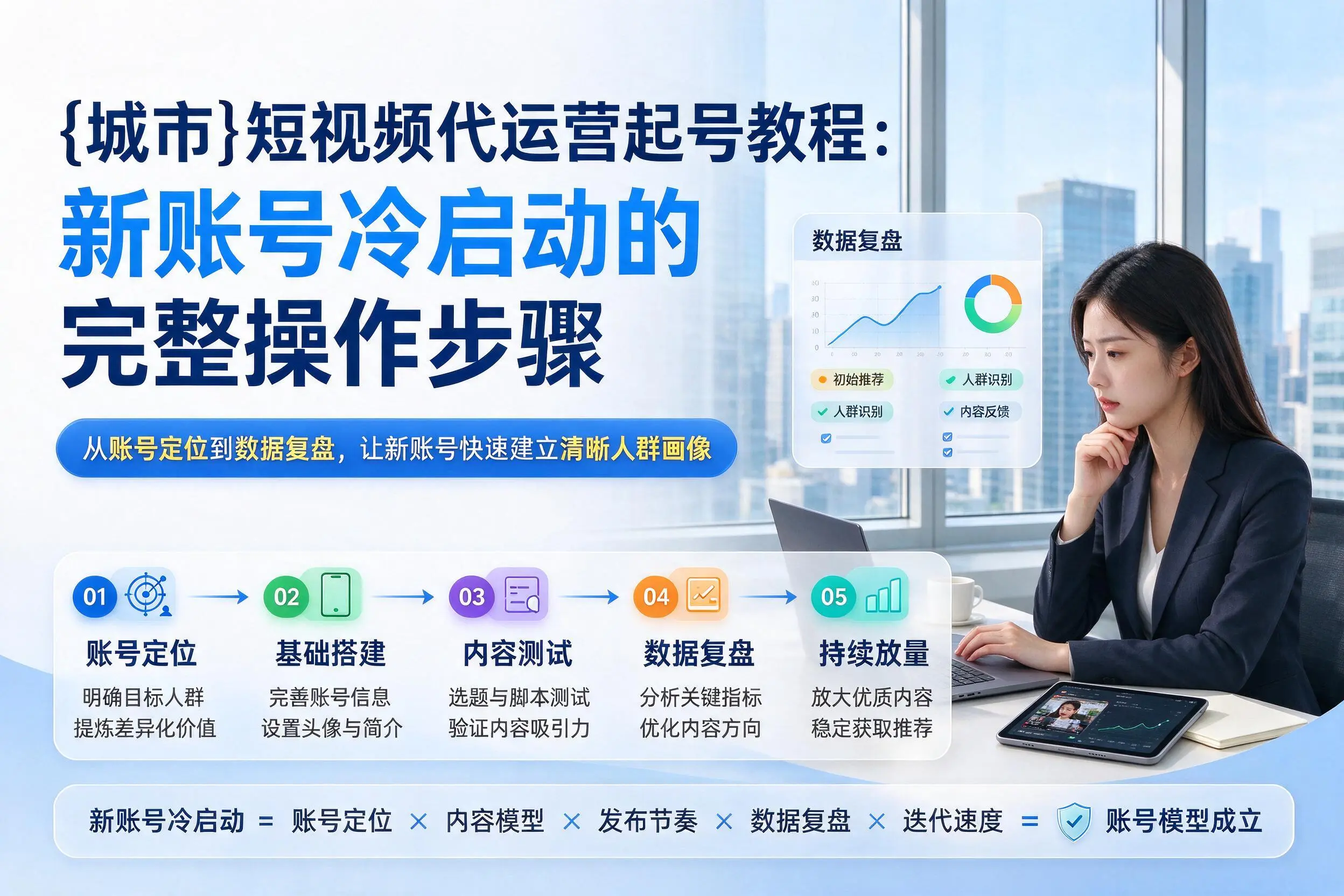 西宁短视频代运营起号教程：新账号冷启动的完整操作步骤