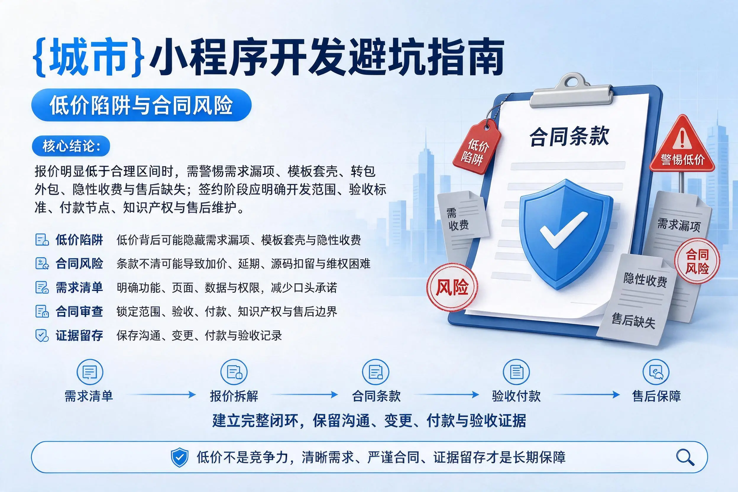 西宁小程序开发避坑指南:低价陷阱与合同风险