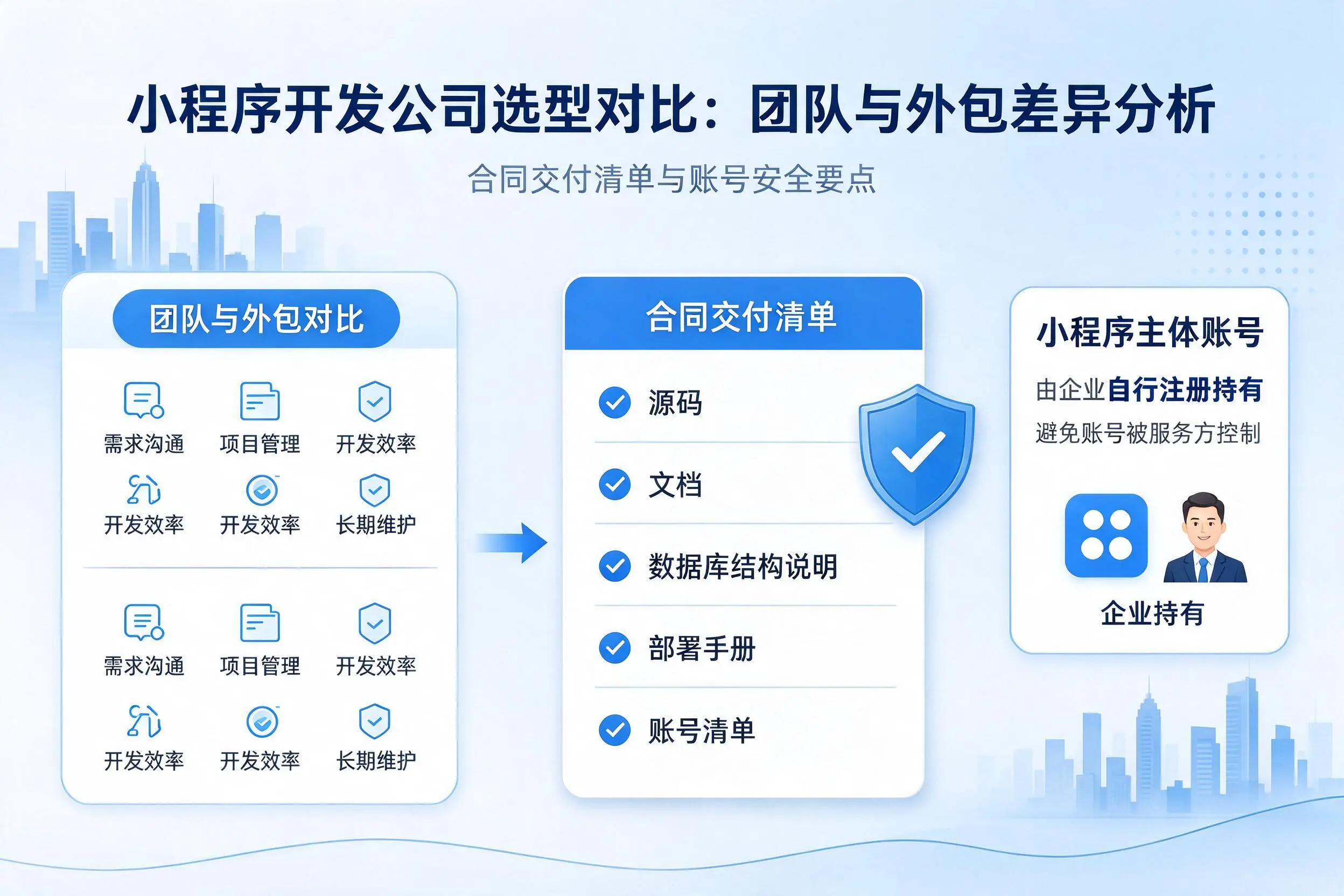 西宁小程序开发公司选型对比:团队与外包差异分析
