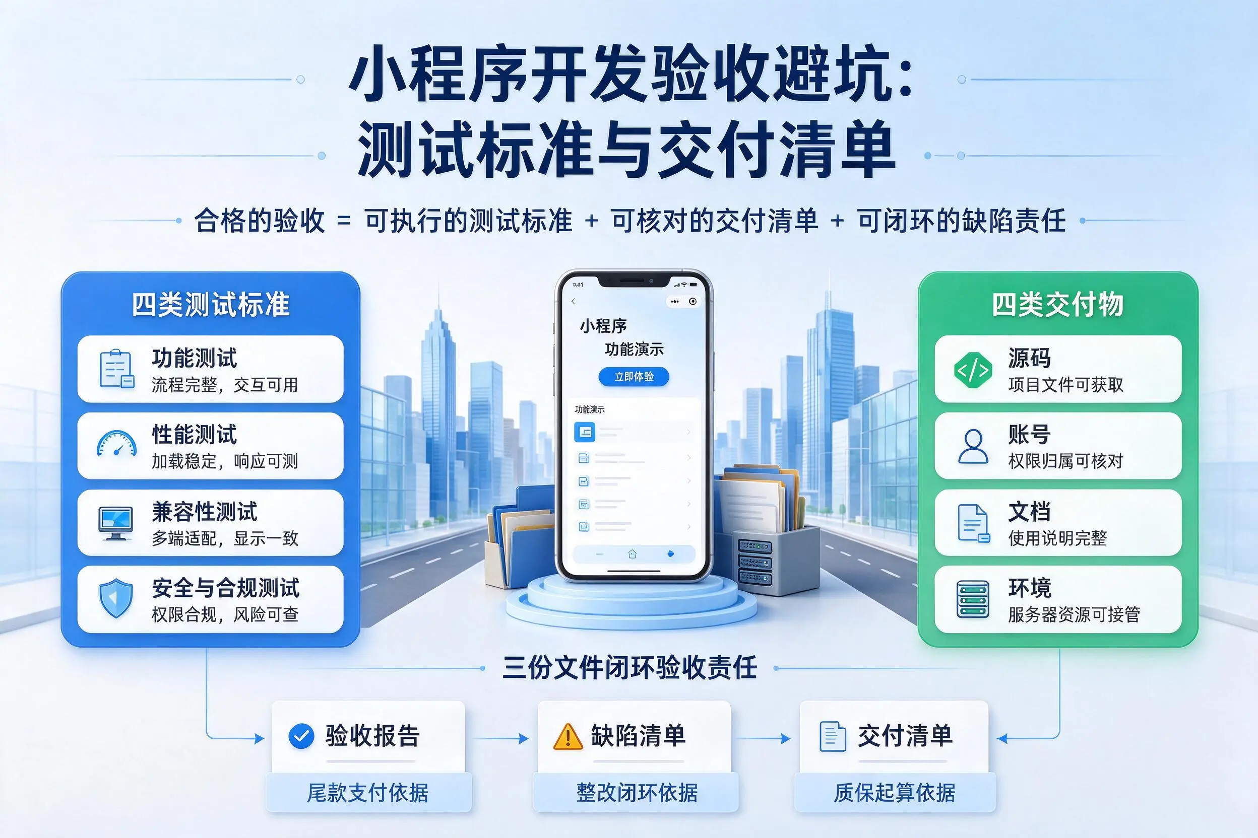 西宁小程序开发验收避坑:测试标准与交付清单