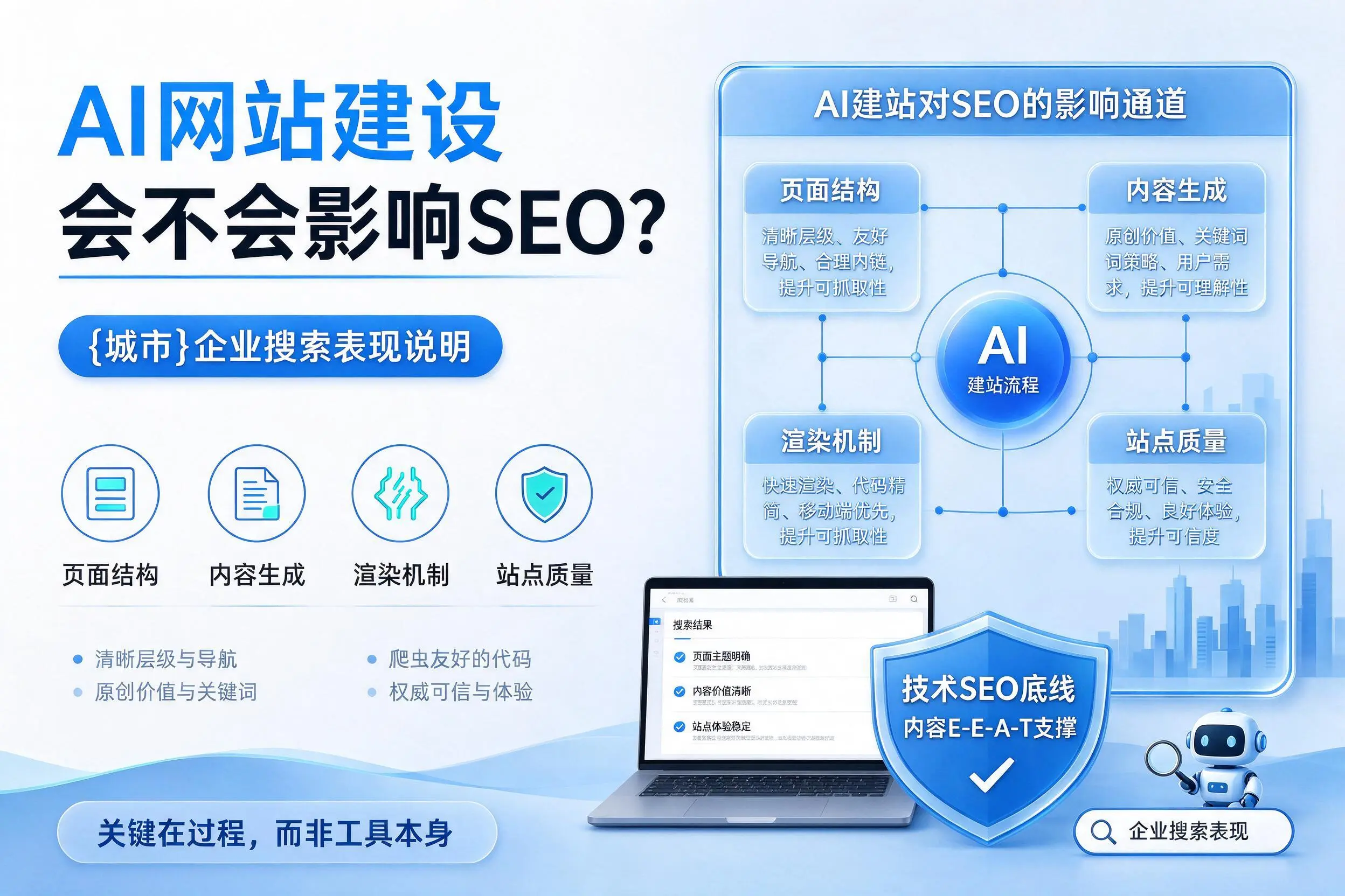 AI网站建设会不会影响SEO?西宁企业搜索表现说明