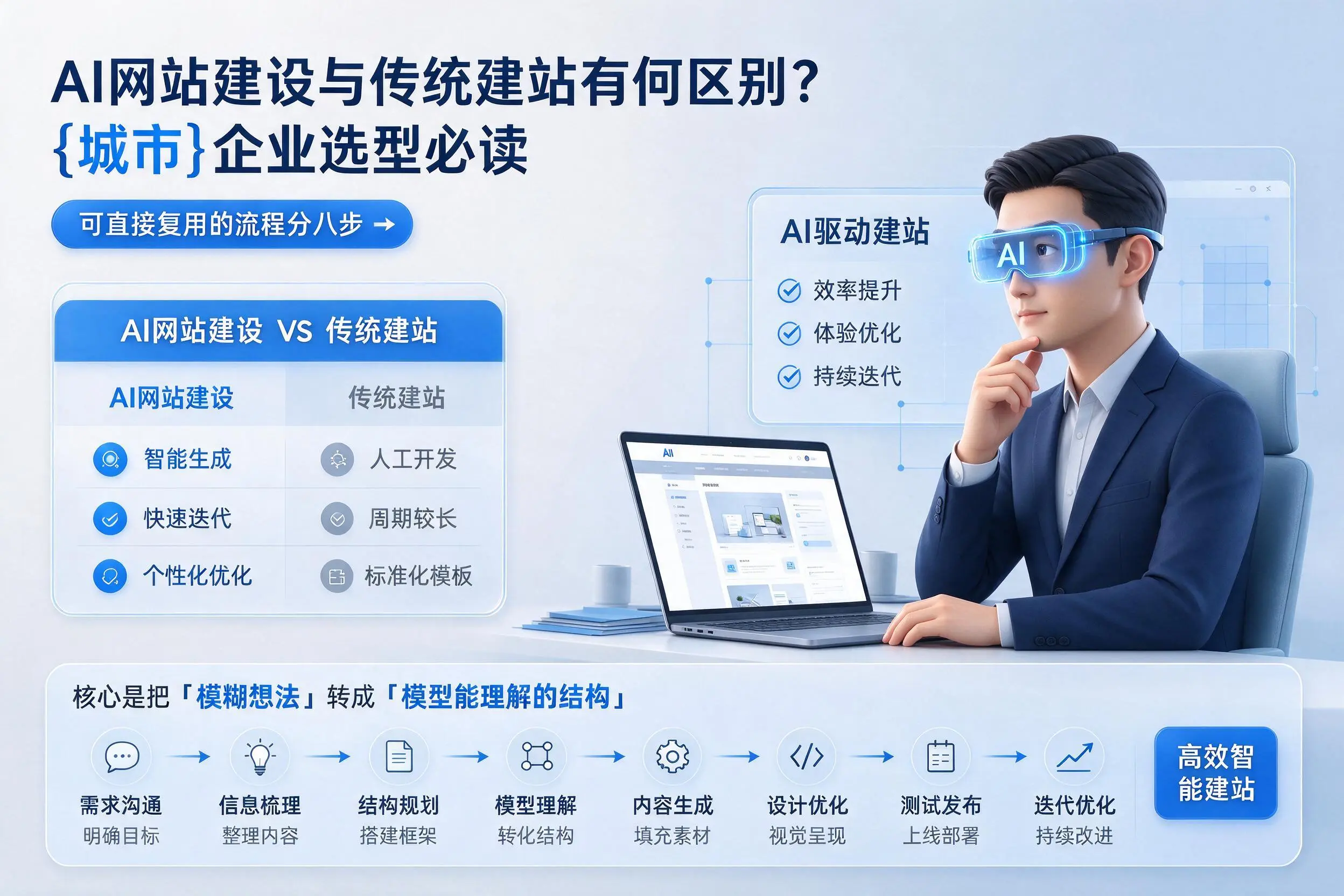 AI网站建设与传统建站有何区别？西宁企业选型必读