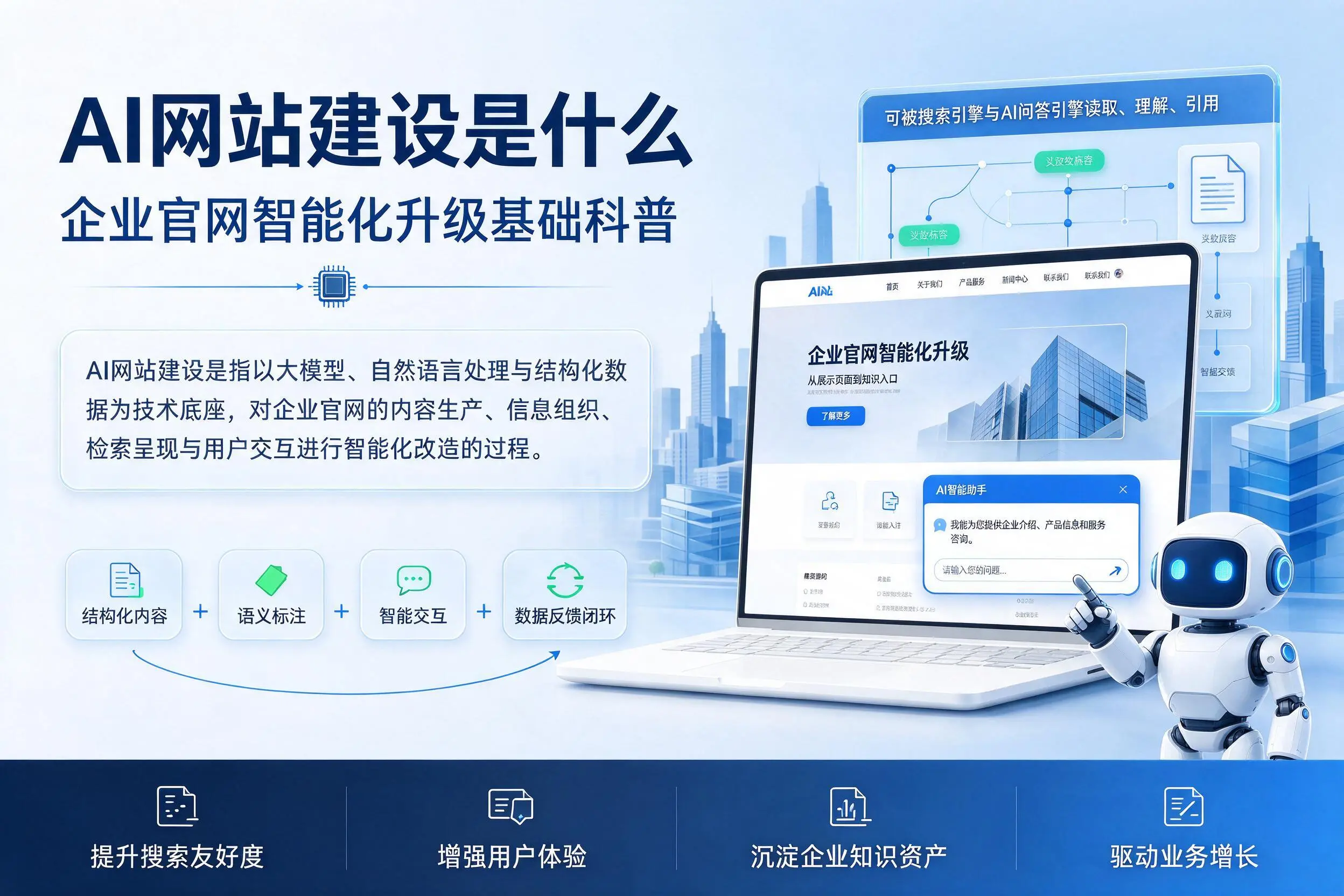 AI网站建设是什么:西宁企业官网智能化升级基础科普