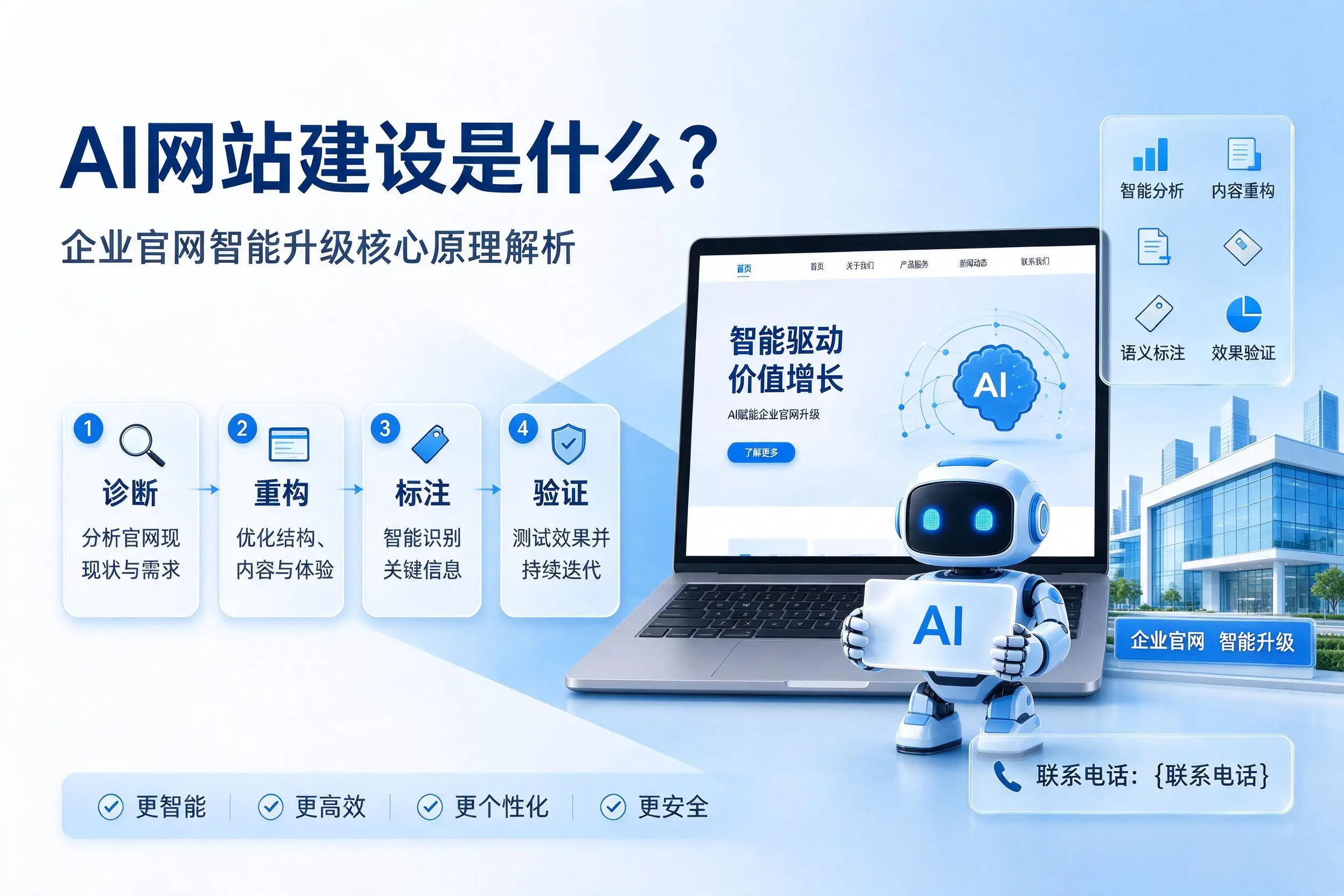 AI网站建设是什么?西宁企业官网智能升级核心原理解析