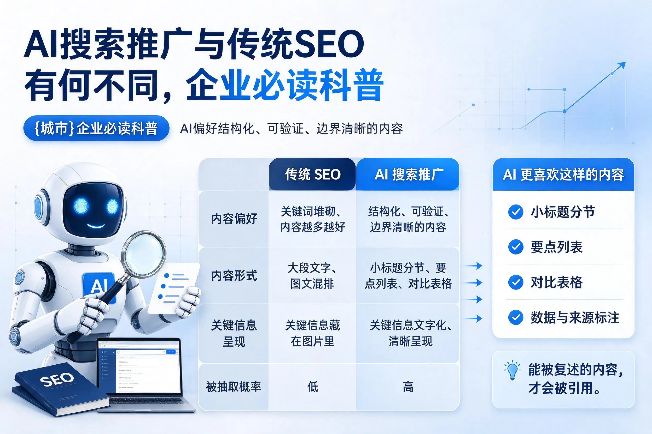 AI搜索推广与传统SEO有何不同,西宁企业必读科普